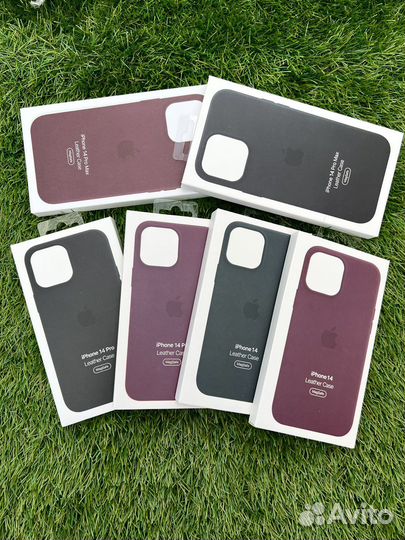 Чехол кожаный для iPhone с MagSafe