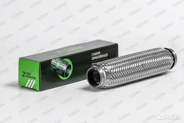 Гофра 40/250 (aisi 304 with inner braid) 40250