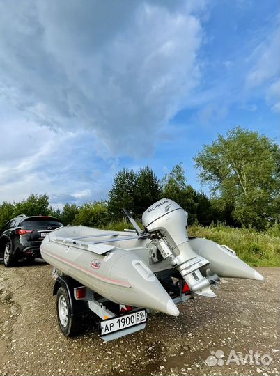 Лодка пвх с мотором и прицепом