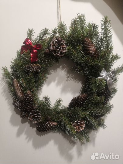 Новогодние украшения венок