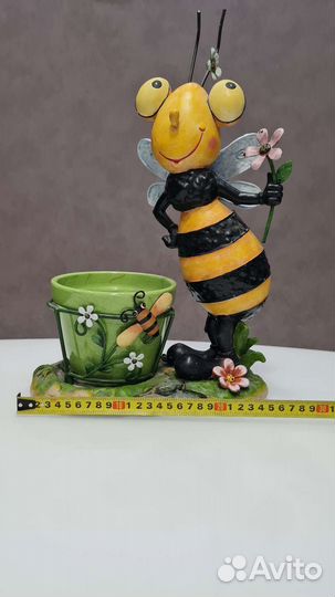 Кашпо для цветов с горшком (керамика)