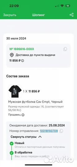 Футболка cav empt