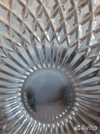 Фруктовница Хрусталь Неман СССР