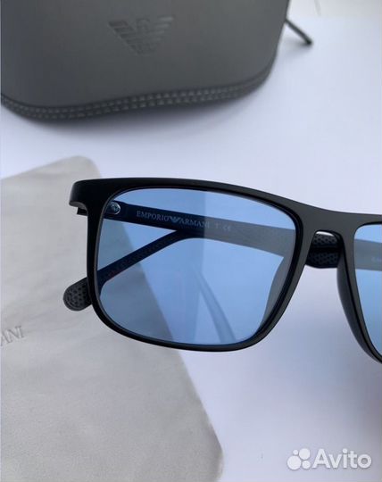 Очки emporio armani синие поляризационные