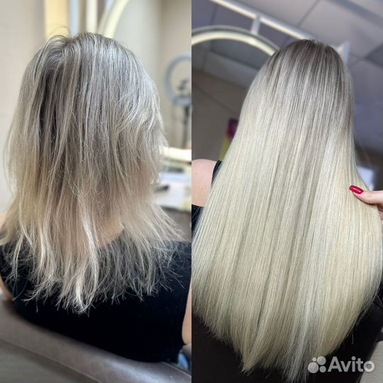 Наращивание волос ботокс кератин