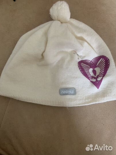 Шапочка для девочки рейма, зима, 54р, рейма
