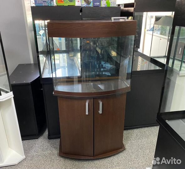 Аквариум панорамный 101л с тумбой 