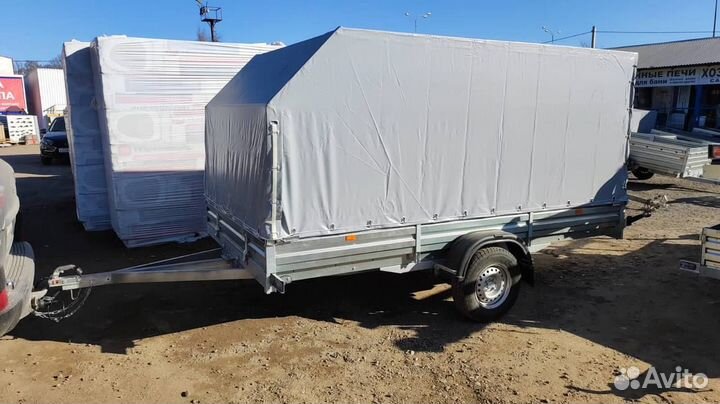 Прицеп 19.022 с тентом аэро 150 см. Качество