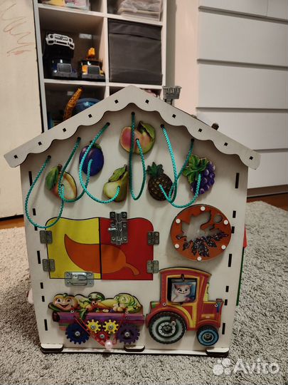 Бизиборд домик со светом большой