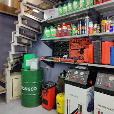 Замена масла в моторе, АКПП и антифриза аппаратно