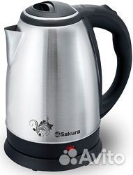 Чайник металлический Sakura SA-2134 S нерж 1,8л