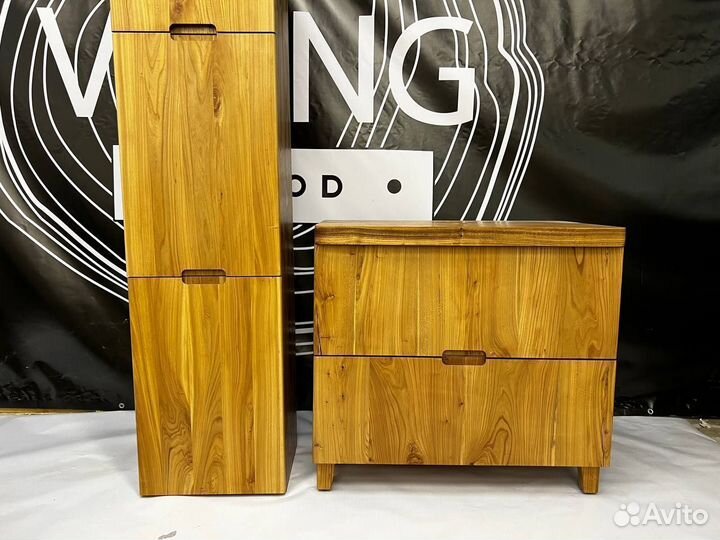 Шкаф пенал из массива