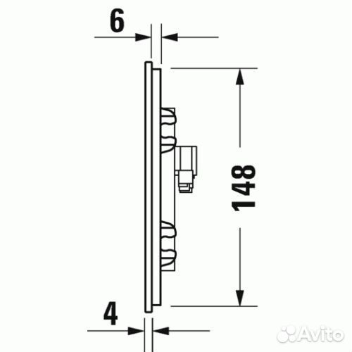 Клавиша смыва для унитаза Duravit WD5003012000