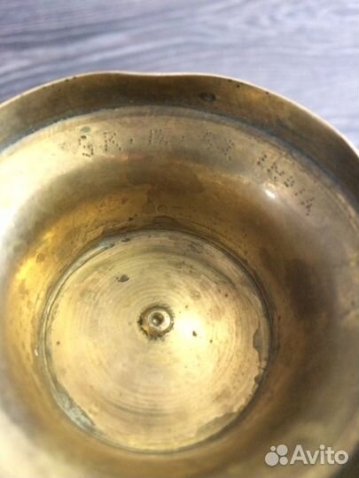 Ваза, Индия, Латунь, клеймо, эмаль, резьба, СССР