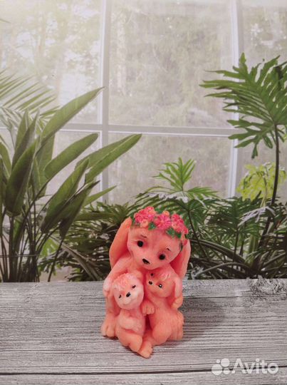 Мыло ручной работы Зайчиха с зайчатами