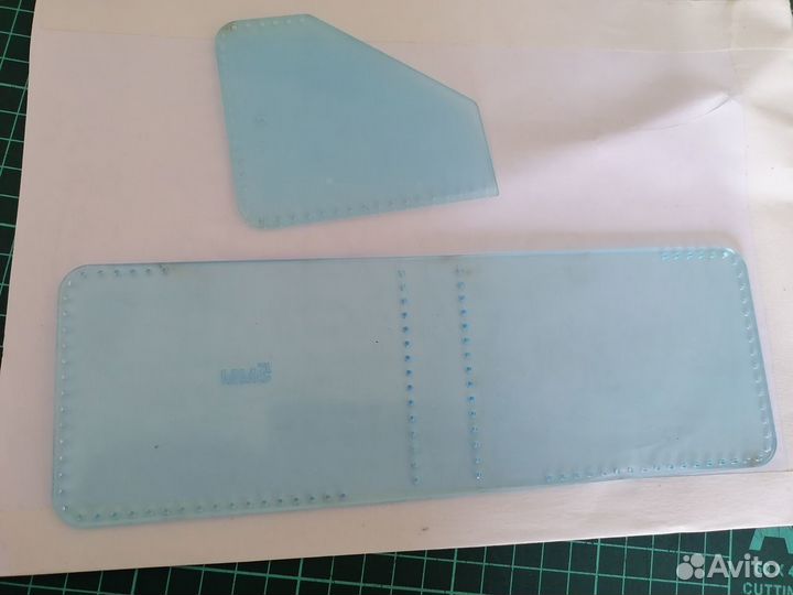 Выкройка зажима для денег из акрила