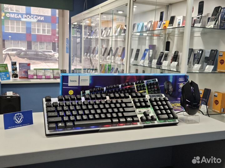 Игровой комплект клавиатура + мышь Hoco (вр80)
