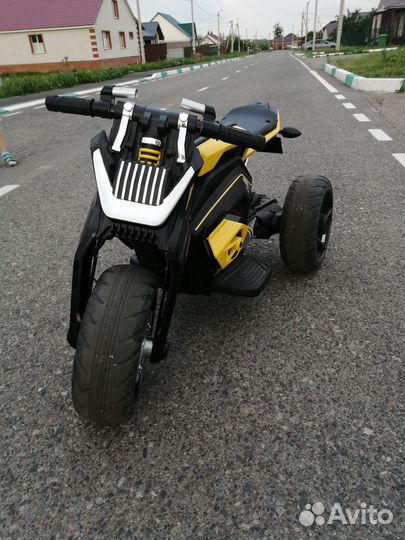 Детский электромобиль мотоцикл бу