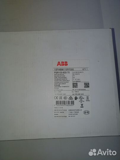 1SFA896115R700 упп ABB PSR105-600-70 55кВт