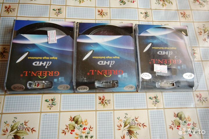 Фильтры для объективов: Green.L 58,67,77-nd 2,4,8