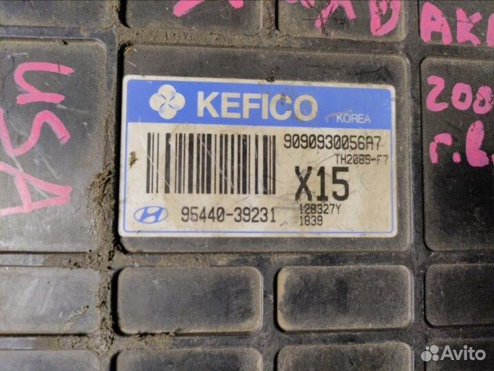 Блок управления двигателем Hyundai Elantra XD G4GC