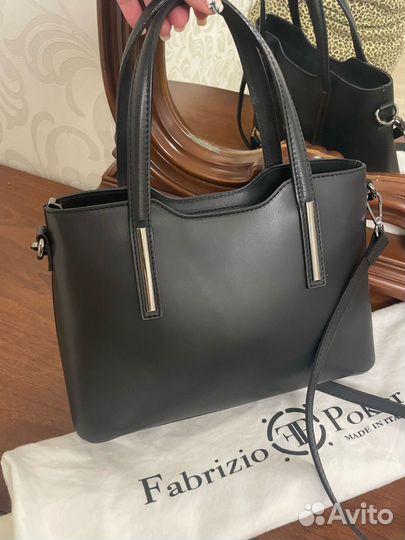 Сумка fabrizio poker Италия оригинал кожа новая