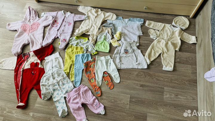 Детские вещи пакетом от 0 до 6 месяцев