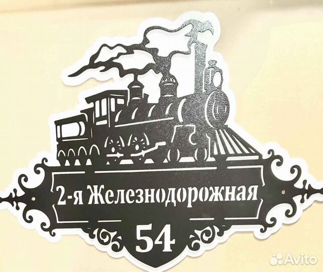 Красивая табличка с адресом