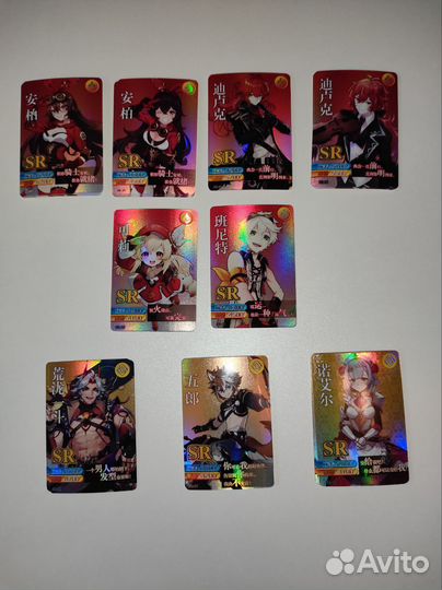 Genshin impact карточки