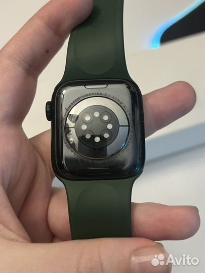 Часы apple watch 7 41 mm green