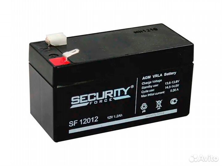 Аккумулятор 12В, 1.2А