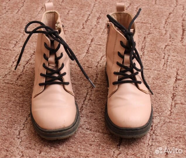 Ботинки Zara пудровые, 27 размер