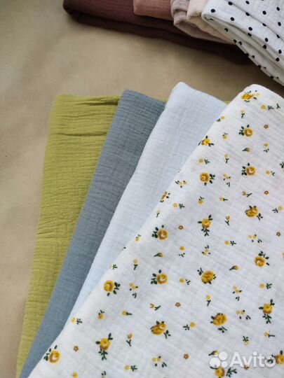 Муслиновые пеленки новые отшитые ручная работа