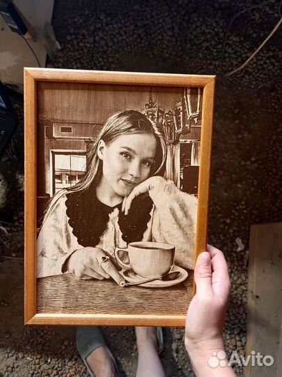 Выжигание портретов на дереве