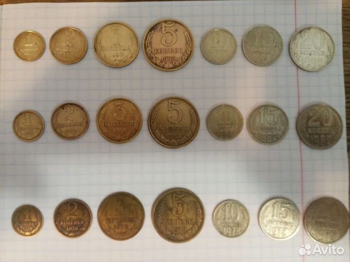 Годовой набор монет СССР