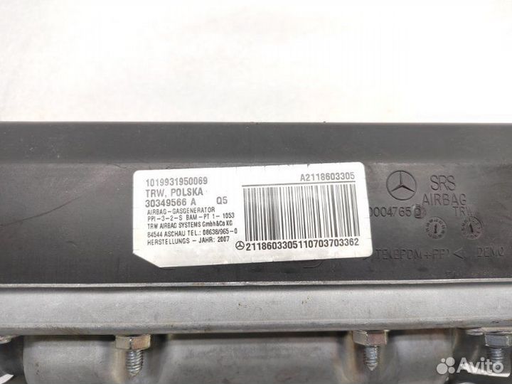 Подушка безопасности пассажира Mercedes E-Class