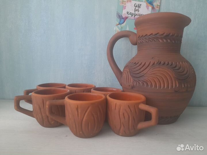 Набор глиняной посуды