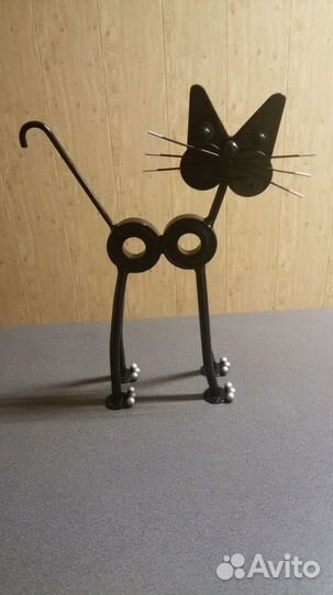 Фигурка - статуэтка кот металлический