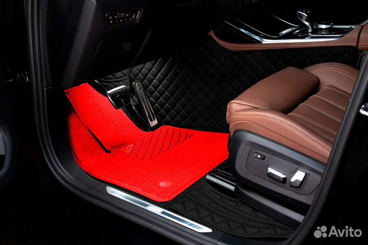 3D Коврики Cadillac Escalade из Экокожи