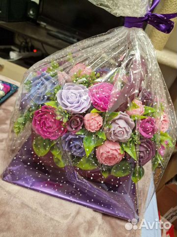 Мыльные розы букет