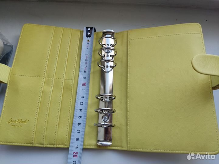 Ежедневник на 6 кольцах, А6, Love Doki, экокожа