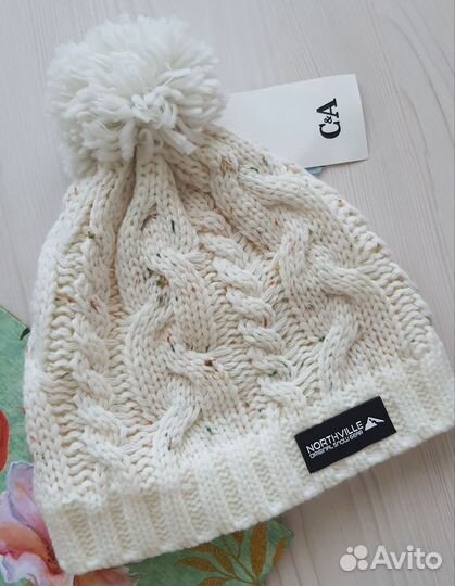 Шапка детская 128/152см C&A на флисе новые