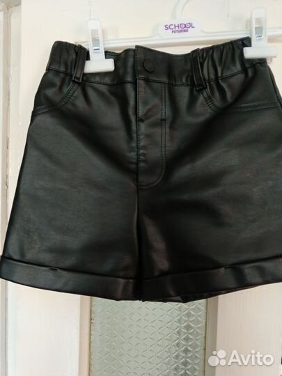 Кожаные шорты для девочки