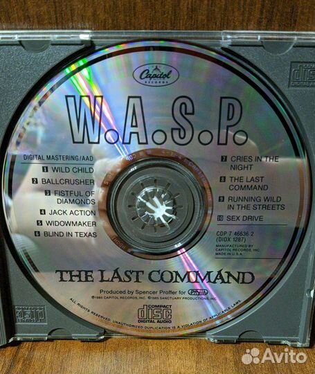 W.A.S.P фирменные CD