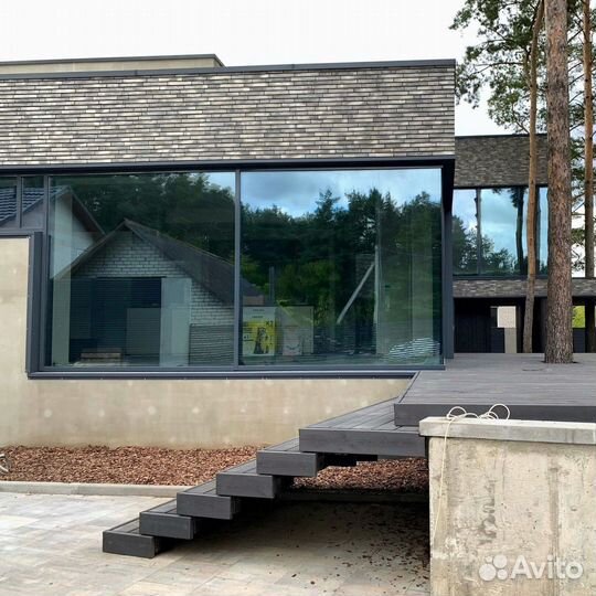 Панорамное остекление (безрамное остекление)