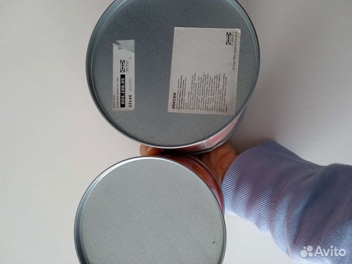 Кашпо IKEA жестяные Соммар и Bintje