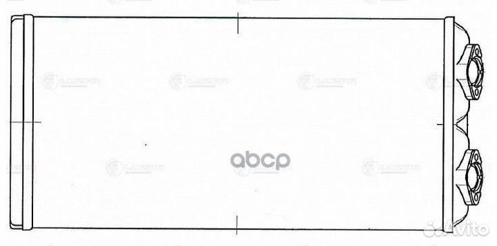 Радиатор отоп. алюм. для а/м маз 6430/5440 (фланцы