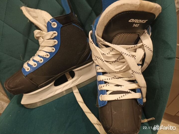 Коньки хоккейные для мальчика Oroks 35-38 размер