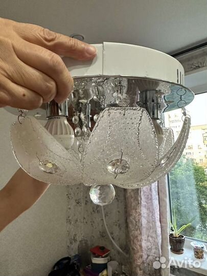 Люстра потолочная светодиодная бу