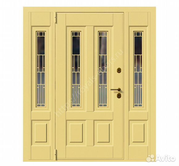 Парадная уличная входная дверь с термо